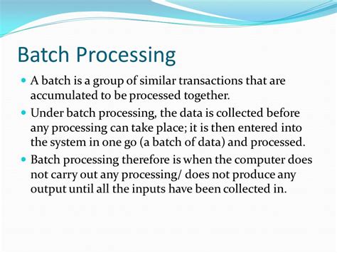 Explain Batch Processing Operating System Altopec