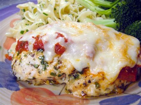Place the chicken cutlets one at a time between two layers of plastic wrap or wax paper. Easy Baked Chicken Parmesan No Breading) Recipe - Food.com