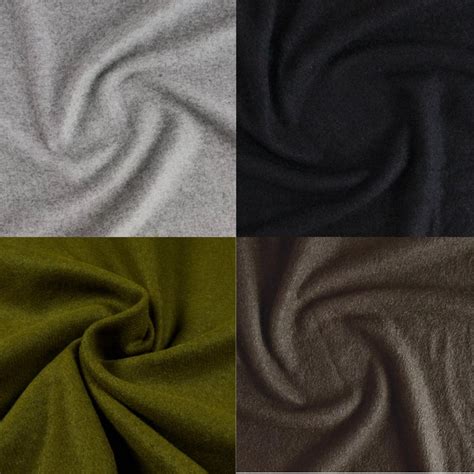 Melton Wool Fabric 100 Pure Wool Sold By Half A Meter Etsy