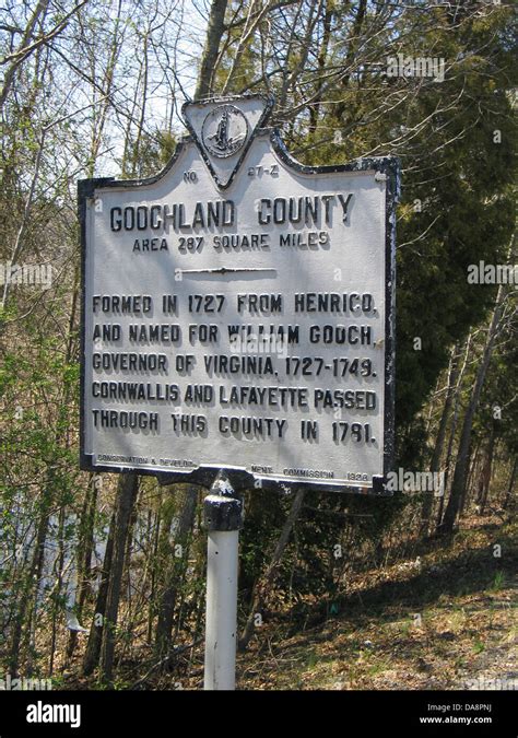Goochland County Area 287 Square Miles Formed In 1727 From Henrico And