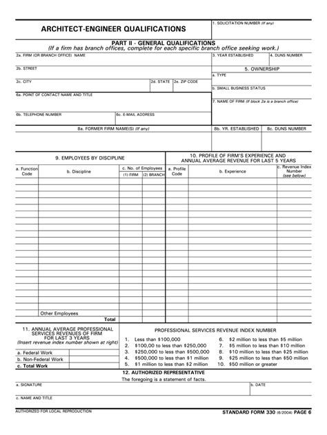 Sf330 Form Fill Out And Sign Printable Pdf Template Signnow
