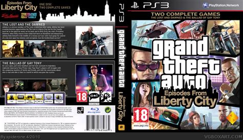 Gta Episodes From Liberty City Playstation 3 Box Art Cover By Spiderone
