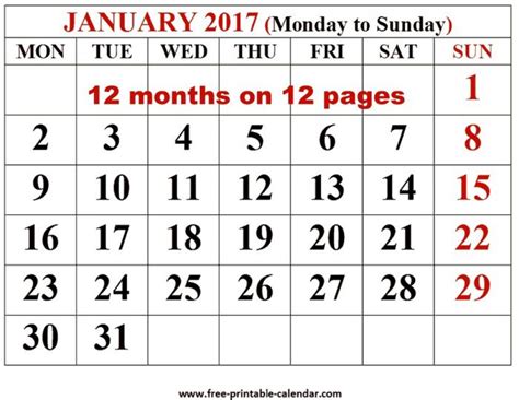 Lovely 12 Month Calendar Printable Free Printable Calendar Monthly
