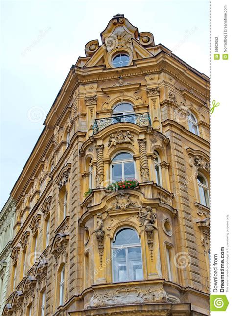 Beauty Of Baroque Architecture In Prague Stock Photo