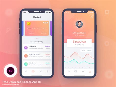 Piktochart is another graphic design tool specifically meant for marketers who need to create beautiful infographics, presentations, reports, and. Finance Mobile App UI XD | Free PSDs & Sketch App ...