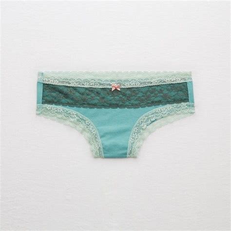 Aerie Cheeky 750 Liked On Polyvore Featuring Intimates Panties Green Lacy Panties Lacy