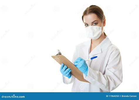 Nurse With Clipboard Stock Photo Image 11964250