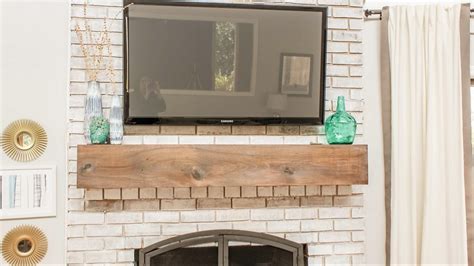 How To Mount A Tv Over A Brick Fireplace And Hide The Wires