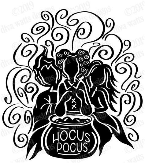 Printable Hocus Pocus Stencil