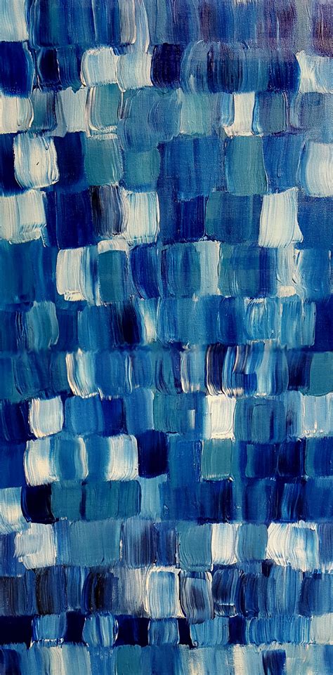 Paintings Originals For Sale Blue Things Geometric