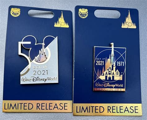 October 1 2021 Walt Disney World 50th Anniversary Pins Disney Pins Blog