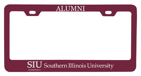 Southern Illinois Salukis Alumni License Plate Frame New For 2020
