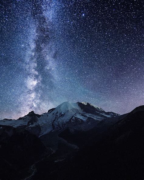 Mount Rainier Milky Way Washington