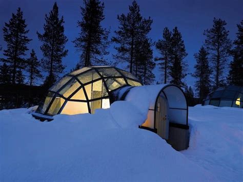 igloo village guarantees the best view for a northern lights spectacle