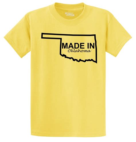 made in oklahoma funny t shirt home state pride holiday t tee shirt ebay