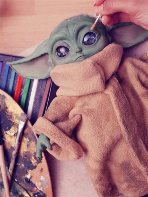 Artist Made A Baby Yoda Doll Entirely From Materials That She Found At