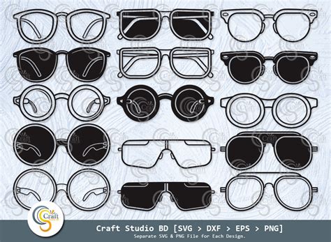 Glasses Frames Personalise Nerd Eyeglasses Sunglasses Fashion Glasses Silhouette Glasses Svg