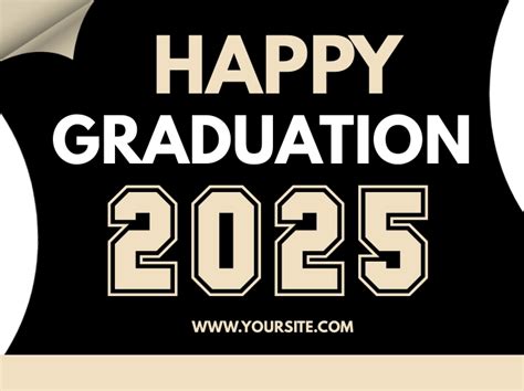 Graduation Yard Sign Template Postermywall