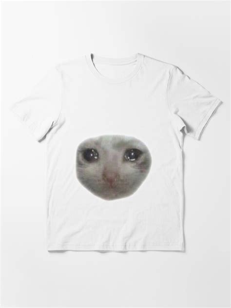 Crying Teary Eyed Sad Cat Meme T Shirt For Sale By Cleverjane
