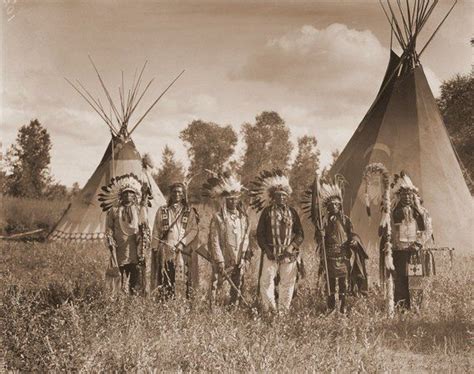 Crow Creek Warriors On The Crow Reservation Montana 1909 Vintage Photo Native American