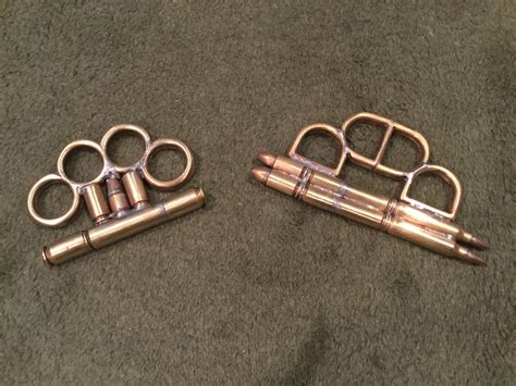 Homemade Brass Knuckles Made Of Bullets Rmallninjashit