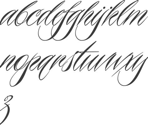 Cursive fonts simply emulate cursive handwriting, in which letters are usually connected in a slanted and flowing manner. MyFonts: Tattoo fonts | Tattoo word fonts, Tattoo fonts ...