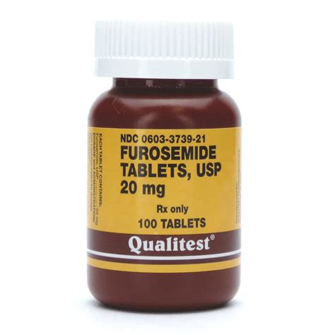 Furosemide, 20mg, 100 Tablets/Bottle | McGuff Medical Products