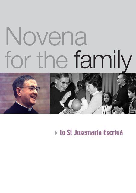 Novena For Families Saint Josemaria Escriva
