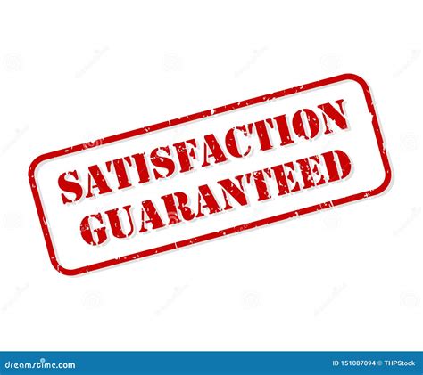 Satisfaction Guaranteed Rubber Stamp Vector Stock Vector Illustration Of Guaranteed Label