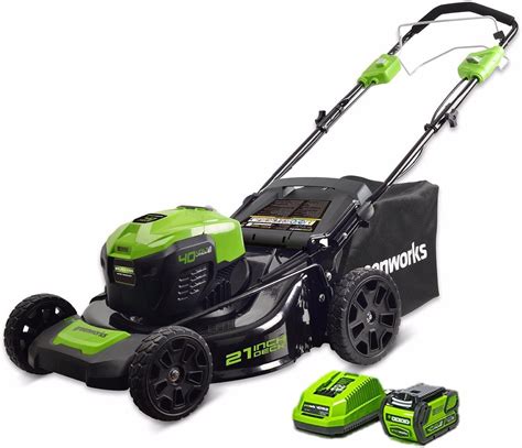 Amazon Greenworks 21 Inch 40V Self Propelled Cordless Lawn Mower