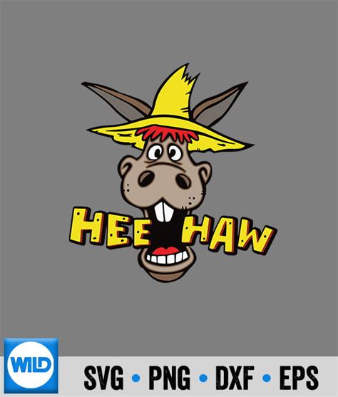 Donkey Svg Hee Haw Logo Vintage Svg Wildsvg