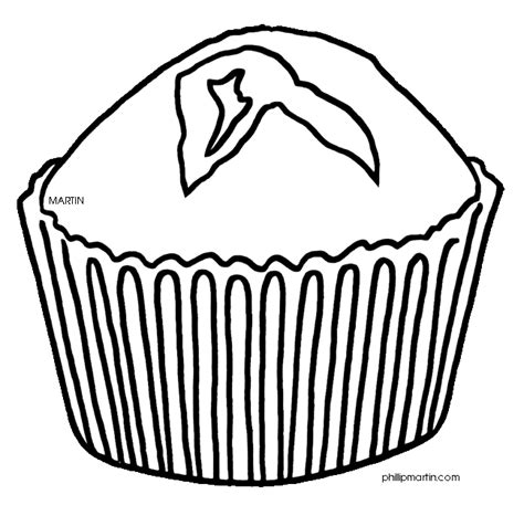 muffin coloring pages coloring home