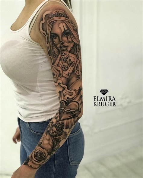 Lady Tatto Em Tatuagem Bra O Inteiro Feminino Tatuagem