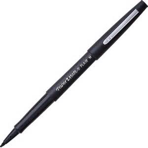 Paper Mate Black Flair Pen Medium Tip Officemax Nz
