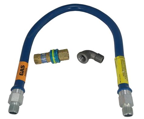 Make sure the valve on the main gas line is turned off, then disconnect the gas line from the gas. Dormont 1/2" x 36" Commercial Gas Flex w. Quick Disconnect ...