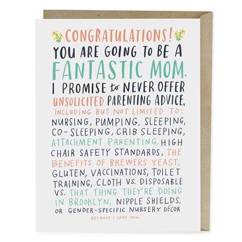 Unsolicited Parenting Advice Baby Card (With images ...