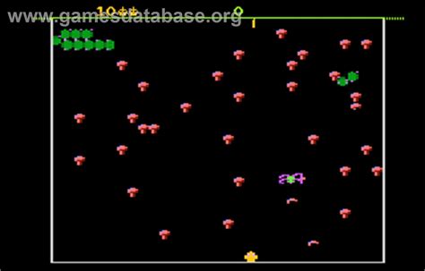 Centipede Atari 7800 Artwork In Game