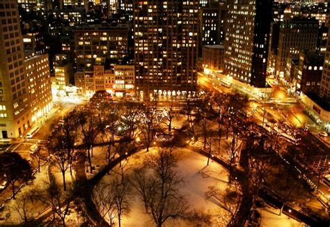 Filemadison Square Park From Above At Night New York City