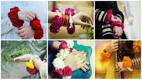 hand dpz with gajra fresh flowers gajra dps for girls girls corner youtube