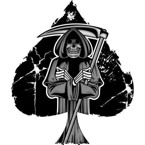 Grunge Spade With Grim Reaper Grunge Ace Of Spades Video New Grim