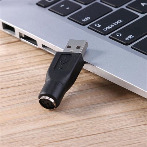 2pcs PS/2 Female to USB Male Adapter Converter Splitter Connector for PC Computer Keyboard Mouse ...