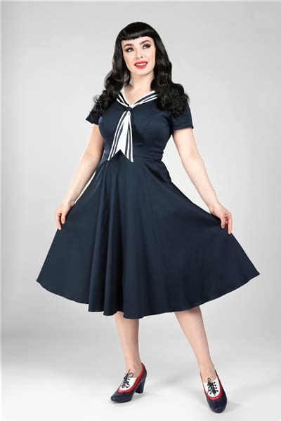 collectif womenswear nene sailor swing dress