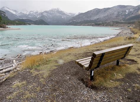 Bench With View Of Barrier Lake Kananaskis Country Alber Flickr