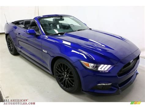 2016 Ford Mustang Gt Premium Convertible In Deep Impact Blue Metallic