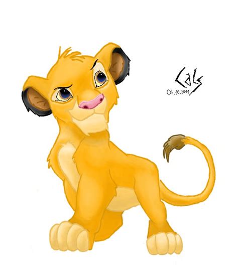 The Lion King Young Simba By Calsberq On Deviantart