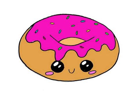 How To Draw A Cute Donut Easy Step By Step