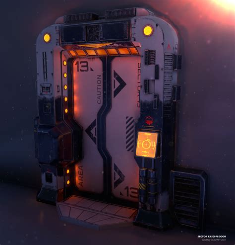 Sci Fi Door By Geoffreycouppey Sci Fi 3d Cgsociety Sci Fi Door