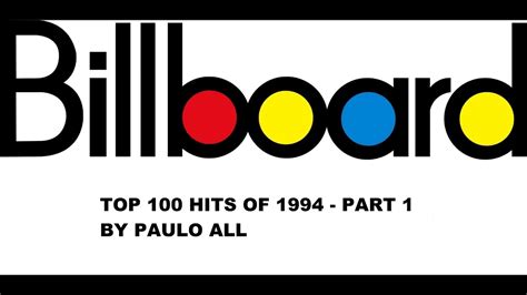 Billboard Top 100 Hits Of 1994 Part 1 2 Youtube