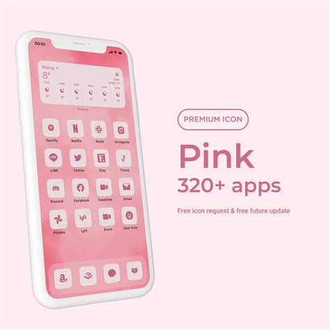 Pink App Icons Pack Premium 320 Icon For Ios Home Screen Etsy