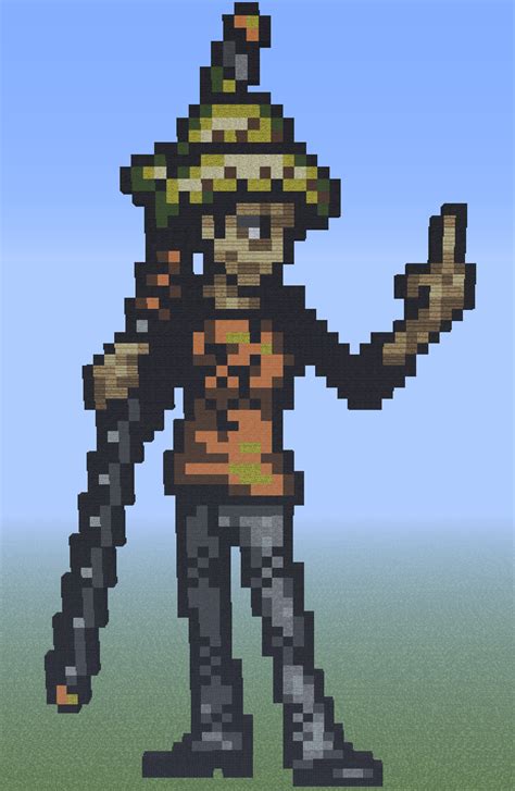 Zazusha Trafalgar Law From One Piece Minecraft Pixel Art